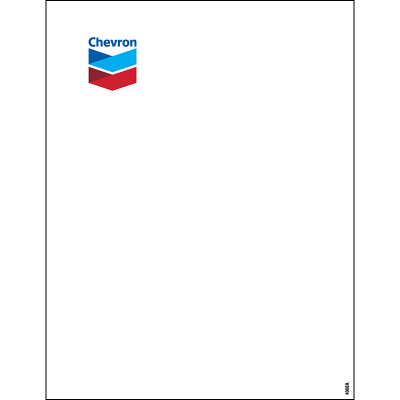 Chevron Decals - 8.5" x 11"