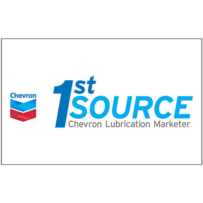 Chevron 1st Source Decal - White